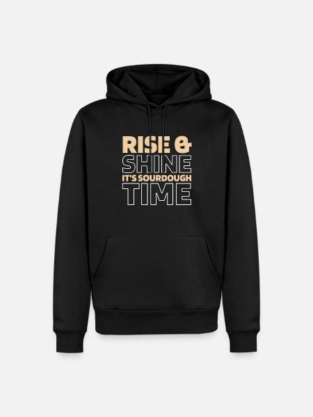 Sauerteig Brot - Männer Premium Bio Hoodie - Schwarz