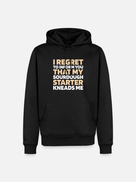 Sourdough bread - Men’s Premium Organic Hoodie - black