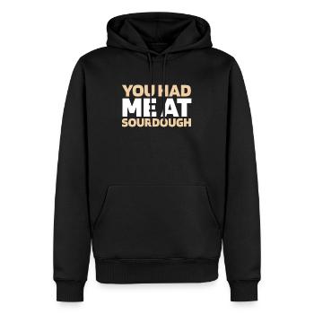 Sauerteig Brot - Männer Premium Bio Hoodie - Schwarz - Vorne - Nico (187cm)