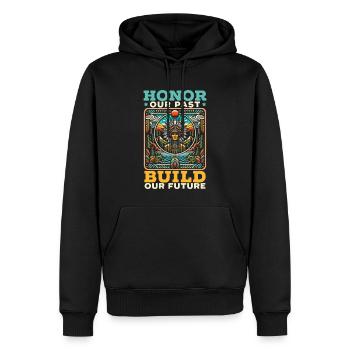 Indianischer Cherokee-apache-stamm Indianer - Männer Premium Bio Hoodie - Schwarz - Vorne - Nico (187cm)