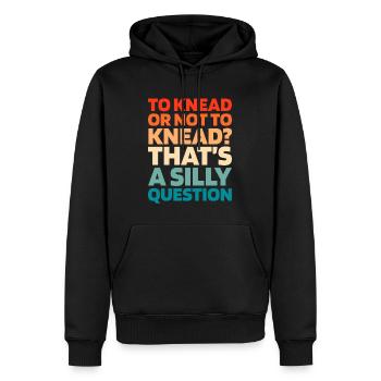 Sauerteig Brot - Männer Premium Bio Hoodie - Schwarz - Vorne - Nico (187cm)