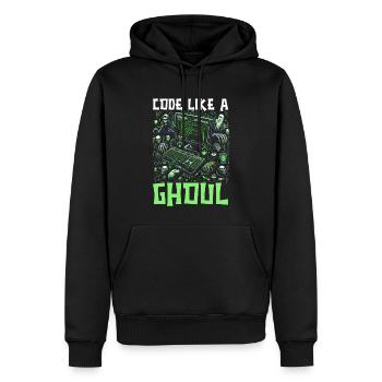 Costume d'Halloween amusant pour joueur sur ordinateur - Sweat à capuche Premium bio Homme - noir - Devant - Nico (187cm)