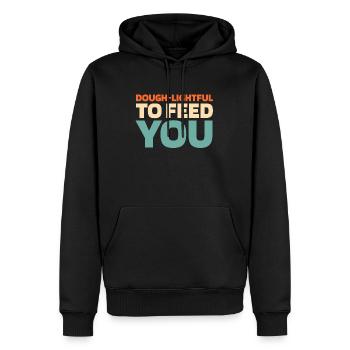 Sauerteig Brot - Männer Premium Bio Hoodie - Schwarz - Vorne - Nico (187cm)