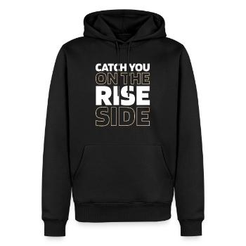 Sauerteig Brot - Männer Premium Bio Hoodie - Schwarz - Vorne - Nico (187cm)