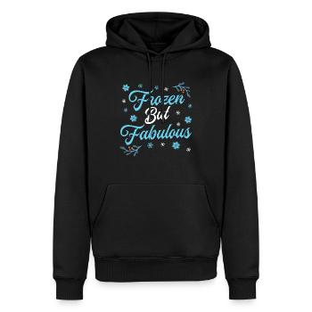 Ich Liebe Die Eisschneeflocke Der Wintersaison - Männer Premium Bio Hoodie - Schwarz - Vorne - Nico (187cm)