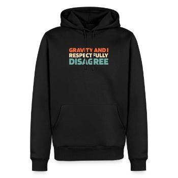 Elevator Elevator - Men’s Premium Organic Hoodie - black - Front - Nico (187cm)