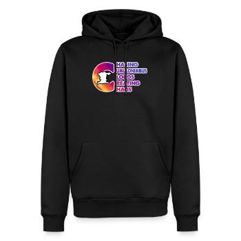 Wetter Sturmjäger Meteorologie Liebhaber Outfit - Männer Premium Bio Hoodie - Schwarz - Vorne - Nico (187cm)