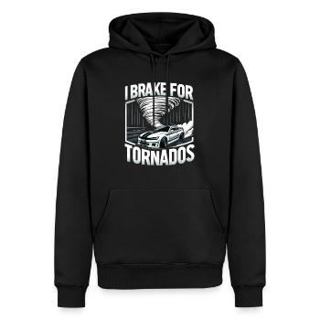 Meteorologist Storm Chasing Tornado Outfit - Men’s Premium Organic Hoodie - black - Front - Nico (187cm)