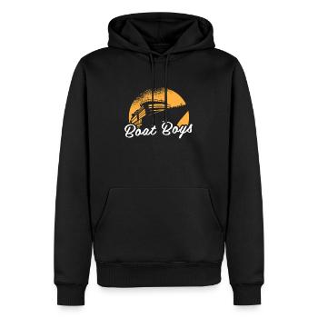 Croisière - Sweat à capuche Premium bio Homme - noir - Devant - Nico (187cm)