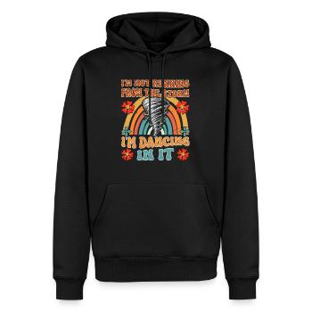 Tornado Chaser Stormchaser Meteorologe Outfit - Männer Premium Bio Hoodie - Schwarz - Vorne - Nico (187cm)