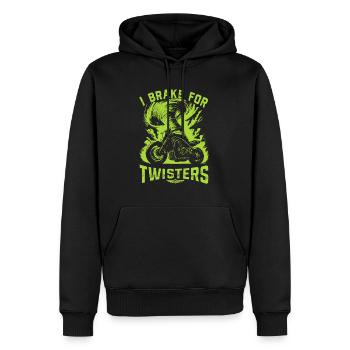 Hurricane Hunter Meteorology Tornado Chaser Outfit - Männer Premium Bio Hoodie - Schwarz - Vorne - Nico (187cm)