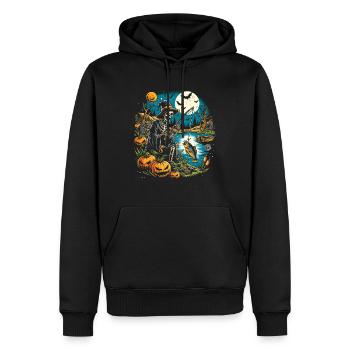 Lustiges Halloween Kostüm Fischer Angeler - Männer Premium Bio Hoodie - Schwarz - Vorne - Nico (187cm)