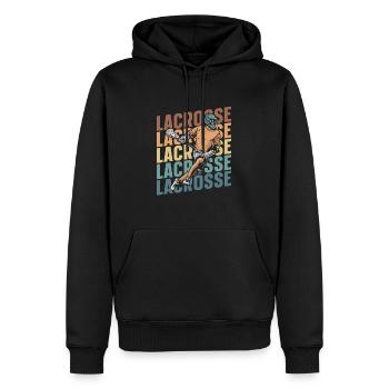 Lacrosse - Sweat à capuche Premium bio Homme - noir - Devant - Nico (187cm)