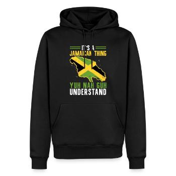Nationalität Des Jamaikanischen Flaggenlandes, Ich - Männer Premium Bio Hoodie - Schwarz - Vorne - Nico (187cm)
