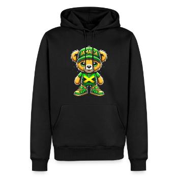 Nationalität Des Jamaikanischen Flaggenlandes, Ich - Männer Premium Bio Hoodie - Schwarz - Vorne - Nico (187cm)