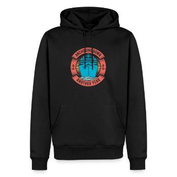 Croisière d’anniversaire à Kreuzfahrt - Sweat à capuche Premium bio Homme - noir - Devant - Nico (187cm)