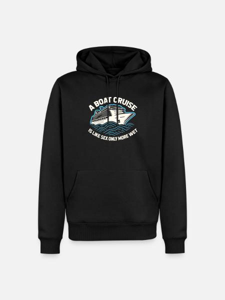 Cruise Funny - Men’s Premium Organic Hoodie - black