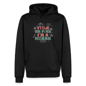 Jollier - Sweat à capuche Premium bio Homme - noir - Devant - Nico (187cm)