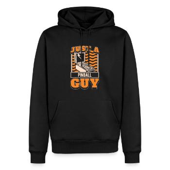 Pinball Just A Pinball Guy - Männer Premium Bio Hoodie - Schwarz - Vorne - Nico (187cm)