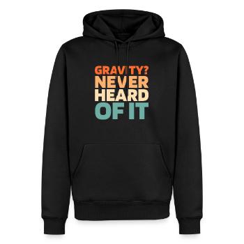 Elevator Elevator - Men’s Premium Organic Hoodie - black - Front - Nico (187cm)