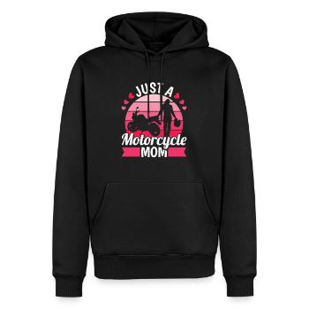 Moto Motard Moto Moto Nut - Sweat à capuche Premium bio Homme - noir - Devant - Nico (187cm)