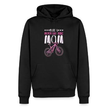 VTT VTT VTT écrou - Sweat à capuche Premium bio Homme - noir - Devant - Nico (187cm)