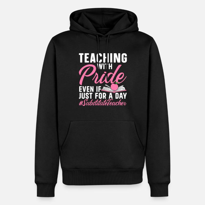 Des enseignants suppléants sympas - Sweat à capuche Premium bio Homme - noir