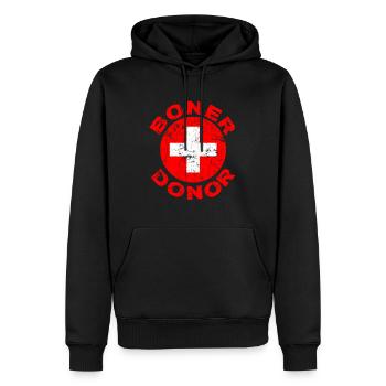 Boner Donor Funny Halloween Costume Idea - Men’s Premium Organic Hoodie - black - Front - Nico (187cm)