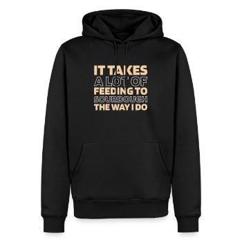 Sauerteig Brot - Männer Premium Bio Hoodie - Schwarz - Vorne - Nico (187cm)