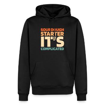 Sauerteig Brot - Männer Premium Bio Hoodie - Schwarz - Vorne - Nico (187cm)