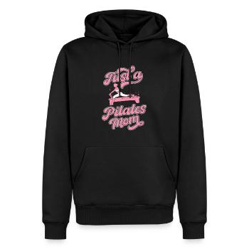 Pilates Just A Pilates Mom - Männer Premium Bio Hoodie - Schwarz - Vorne - Nico (187cm)