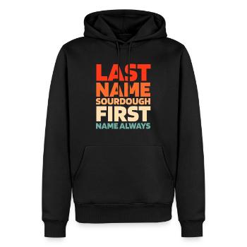 Sauerteig Brot - Männer Premium Bio Hoodie - Schwarz - Vorne - Nico (187cm)