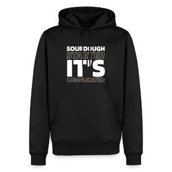 Sauerteig Brot - Männer Premium Bio Hoodie - Schwarz - Vorne - Nico (187cm)