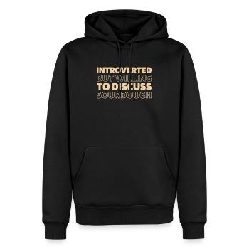Sauerteig Brot - Männer Premium Bio Hoodie - Schwarz - Vorne - Nico (187cm)