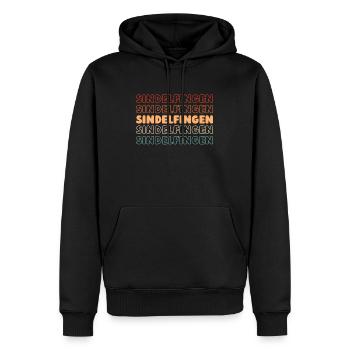 Deutsche Stadt Sindelfingen Badenwürttemberg - Männer Premium Bio Hoodie - Schwarz - Vorne - Nico (187cm)