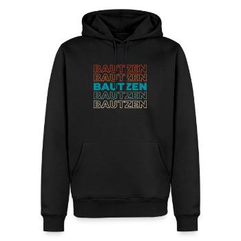 Deutsche Stadt Bautzen Sachsen - Männer Premium Bio Hoodie - Schwarz - Vorne - Nico (187cm)
