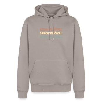 Deutsche Stadt Sprockhövel Nordrheinwestfalen - Männer Premium Bio Hoodie - Taupe - Vorne - Nico (187cm)