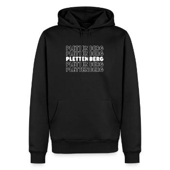 German city of Plettenberg, North Rhine-Westphalia - Men’s Premium Organic Hoodie - black - Front - Nico (187cm)