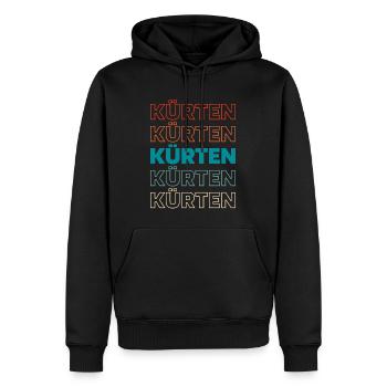 Deutsche Stadt Kürten Nordrheinwestfalen - Männer Premium Bio Hoodie - Schwarz - Vorne - Nico (187cm)