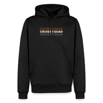 Croisière - Sweat à capuche Premium bio Homme - noir - Devant - Nico (187cm)
