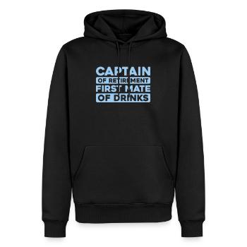 Cruise Retraite - Sweat à capuche Premium bio Homme - noir - Devant - Nico (187cm)