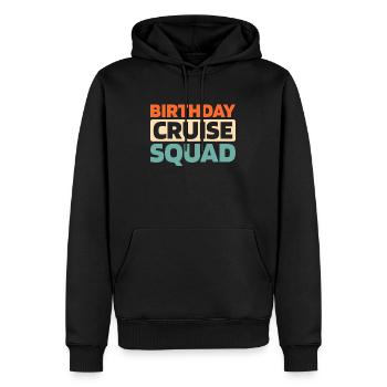 Croisière - Sweat à capuche Premium bio Homme - noir - Devant - Nico (187cm)