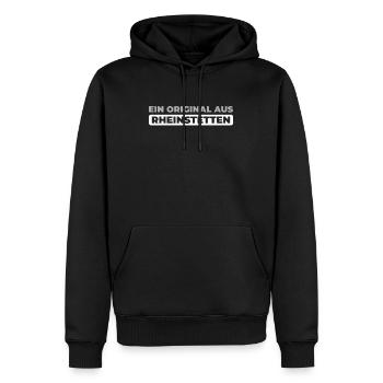Ville allemande de Rheinstetten, Baden-Württemberg - Sweat à capuche Premium bio Homme - noir - Devant - Nico (187cm)
