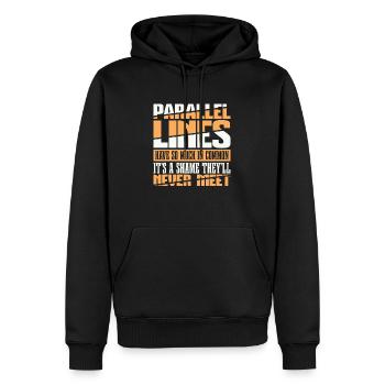 Mathe Mathematik Lustig Math Funny Pun - Männer Premium Bio Hoodie - Schwarz - Vorne - Nico (187cm)