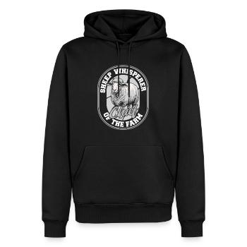 Shepherd Sheep Chief of the Farm - Men’s Premium Organic Hoodie - black - Front - Nico (187cm)