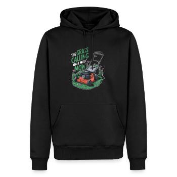 Rasenmäher Mähen - Männer Premium Bio Hoodie - Schwarz - Vorne - Nico (187cm)