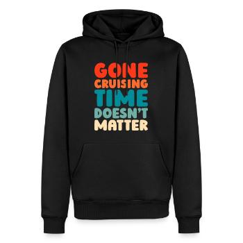 Cruise Retraite - Sweat à capuche Premium bio Homme - noir - Devant - Nico (187cm)
