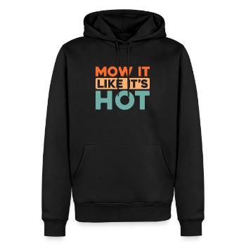 Rasenmäher Mähen - Männer Premium Bio Hoodie - Schwarz - Vorne - Nico (187cm)