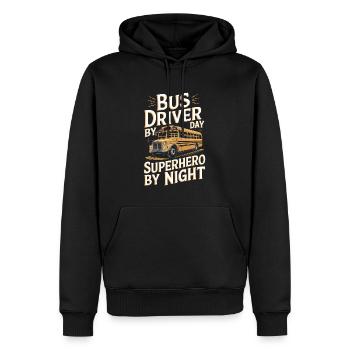 Bus Bus Driver - Men’s Premium Organic Hoodie - black - Front - Nico (187cm)