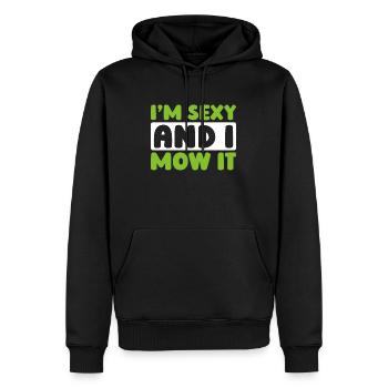Rasenmäher Mähen - Männer Premium Bio Hoodie - Schwarz - Vorne - Nico (187cm)